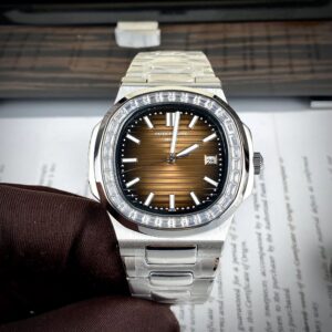 Patek Philippe Men's Watch With Baguette Stones 40mm