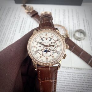 Patek Philippe Sun And Moon Cheap Japanese Mechanical Watch With 42mm Stones