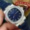 Patek Philippe Super Men's PT Nautilus Swiss Watch Blue