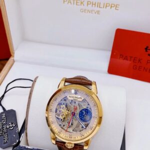 Patek Philippe Men's Watch With Mechanical Leather Strap, Extreme Style, Strong Style - Dwatch P1