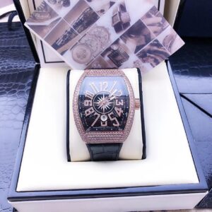 Franck Muller V45 SC DT Watch With Artificial Diamonds