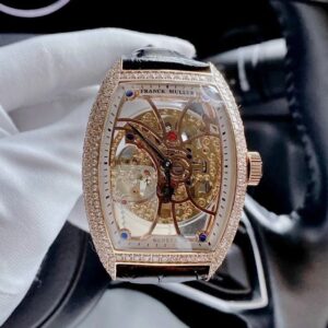 Franck Muller Mechanical Watch With FM Complications Rose Gold