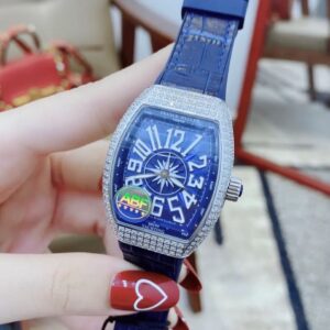 Franck Muller Ladies Blue V32 Super Watch With Artificial Diamonds