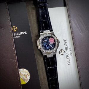Patek Philippe Nautilus 5724G Men's Super Watch With Gemstones 40mm