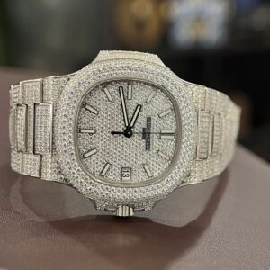 Patek Philippe Men's Watch Super Premium Nautilus Full Diamonds 40mm