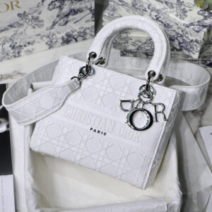 Dior Lady D-Lite Bags White
