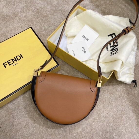 Fendi Moonlight Leather Bag Brown