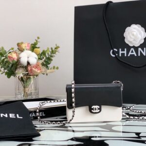 Chanel Mini Evening Bag White/Black
