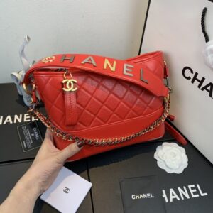 Chanel Gabrielle Hobo Bags Red