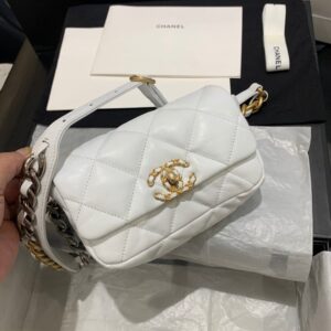 Chanel 19 Belt Bags White