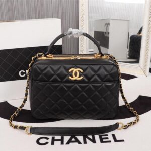 Chanel Top Handle Crossbody Bowling Bag