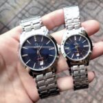 Beautiful Omega tone Sliver couple watch with fashion personality