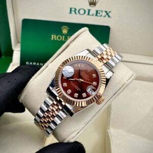 Rolex Datejust Women'S Watch Chocolate Face Japanese Mechanical Movement 31Mm