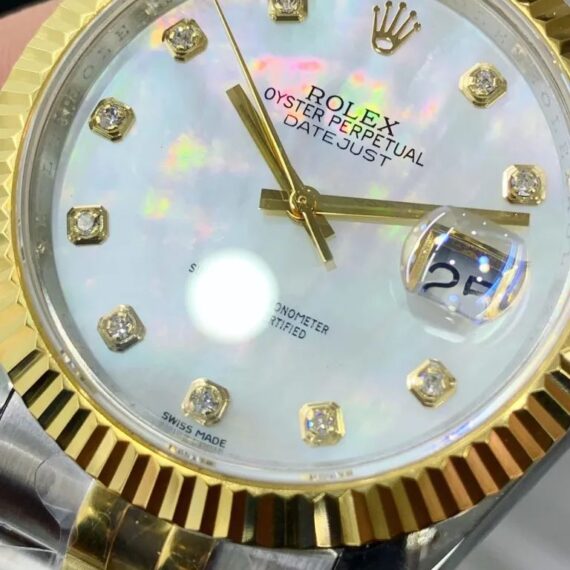 Rolex DateJust Mother Of Pearl Men's Watch ETA 2836 41mm