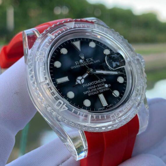 Rolex Phantomlab Sapphire Automaticlica watch for men Swiss Red Strap