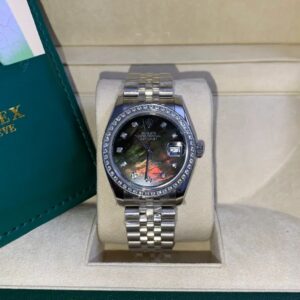 Rolex DateJust Swiss Super Men's Watch with 3D Meteorite Dial 36mm