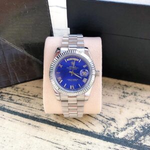 Rolex Oyster Day-Date Blue Men'S Watch Powerful And Attractive 40Mm