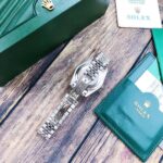 Rolex Oyster Men's Mechanical Watch Black Dial Mysterious