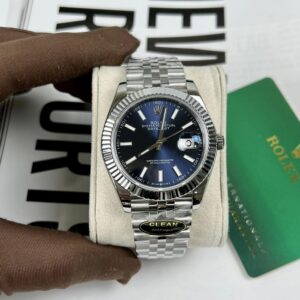 Rolex Clean Factory Datejust Swiss Watch Blue Dial 41Mm