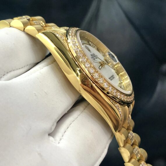 Rolex Day-Date Gold 38Mm Japanese Mechanical Stone Rolex Watch