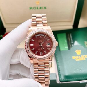 Rolex Japanese Day-Date Mechanical Watch With 40Mm Stones