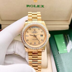 Rolex Day-Date Japanese Men'S Watch With Cheap Stones 40Mm