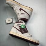 A Ma Maniere X Air JD 1 Retro High Og Sp Sail And Burgundy Do1097-100 Men And Women Size From US 5.5 To US 11