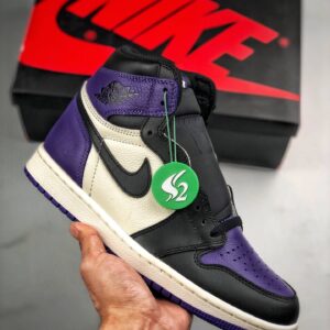 Air JD 1 Court Purple 555088-501 Men And Women Size From US 5.5 To US 11