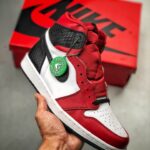 Air JD 1 High Og Satin Red Cd0461-601 Men And Women Size From US 5.5 To US 11
