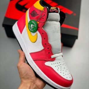 Air JD 1 Retro High Og Light FUSion Red 555088-603 Men And Women Size From US 5.5 To US 11