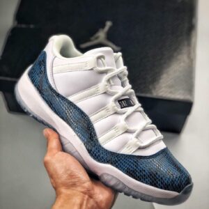 Air JD 11 Navy Snakeskin Cd6846-102 Men And Women Size From US 5.5 To US 11