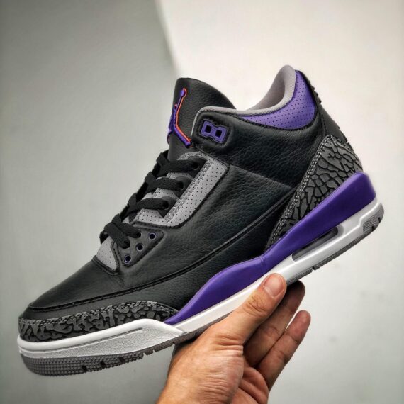 Air JD 3 Court Purple Ct8532-050 Men And Women Size From US 5.5 To US 11