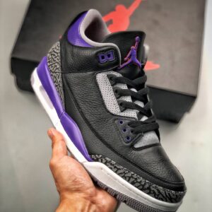 Air JD 3 Court Purple Ct8532-050 Men And Women Size From US 5.5 To US 11