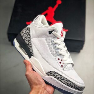 Air JD 3 Retro Free Throw Line White Cement 2018 923096-101 Men And Women Size From US 5.5 To US 11