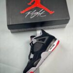 Air JD 4 "bred" 308497-08 Sneakers For Men And Women