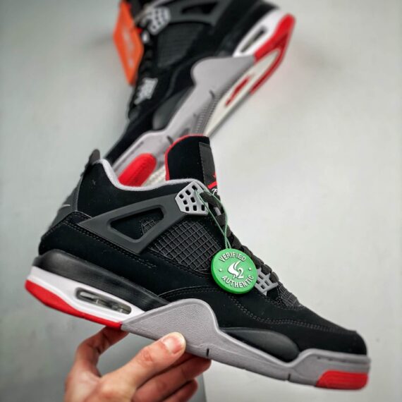 Air JD 4 "bred" 308497-089 Men And Women Size From US 5.5 To US 11