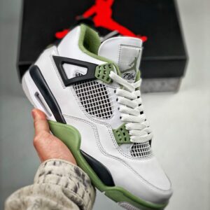 Air JD 4 Oil Green Aq9129-103 Men And Women Size From US 5.5 To US 11