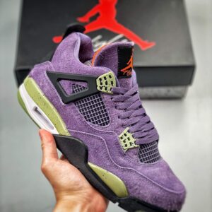 Air JD 4 Retro Canyon Purple Aq9129-500 Men And Women Size From US 5.5 To US 11