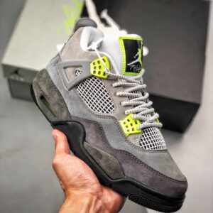Air JD 4 Retro Se "neon" Ct5342-007 Men And Women Size From US 5.5 To US 11