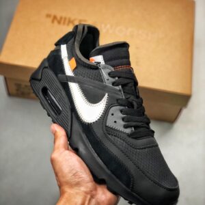 Air Max 90 X Off-white Black The Ten Aa7293-001 Women's Size 5.5 - 10.5 US