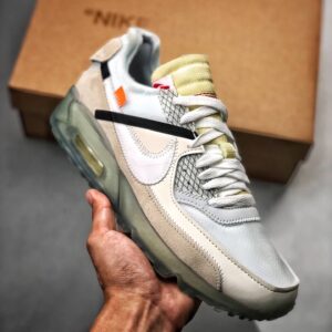Air Max 90 X Off-white Virgil The Ten Aa7293-100 Men's Size 6.5 - 11 US