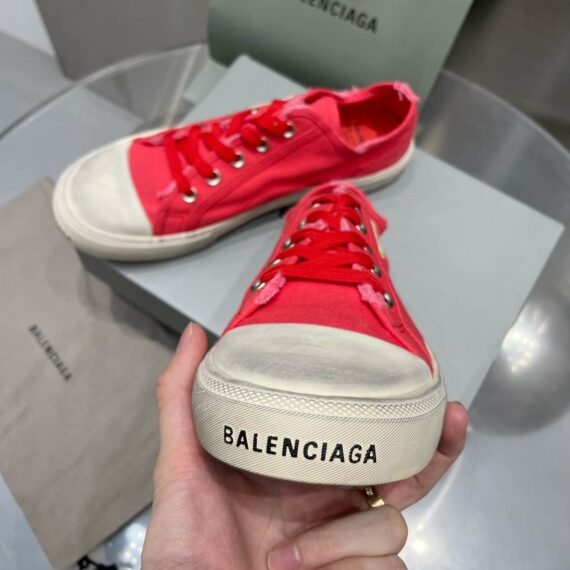 Balenciaga Paris "red" Sneakers For Men And Women