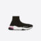 Bl Speed Clear Sole Trainers In Black White Pink For Men And Women Size From US 7 - US 11