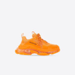 Bl Triple S Clear Sole Trainers In Orange For Men And Women Size From US 7 - US 11