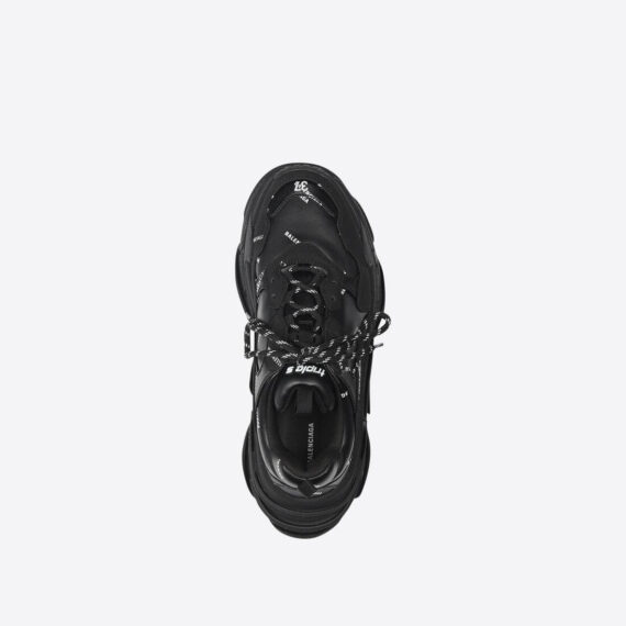 Bl Triple S Trainers Allover Logo In Black For Men And Women Size From US 7 - US 11