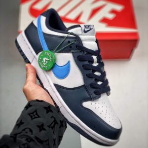 Dunk Low Black Blue Fn7800-400 Sneakers For Men And Women