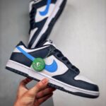 Dunk Low Black Blue Fn7800-400 Sneakers For Men And Women