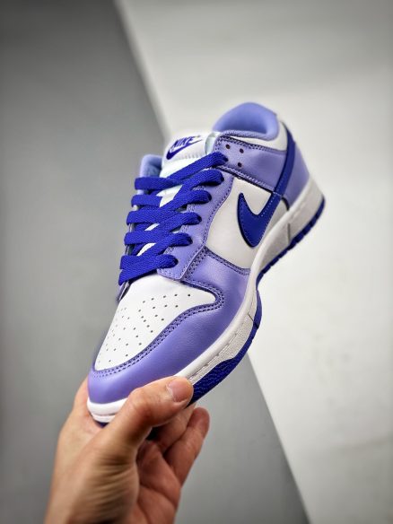 Dunk Low “blueberry” White/light Thistle/lapis Dz4456-100 Men And Women Size From US 5.5 To US 11