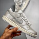 Dunk Low Metallic Silver/sail-white Dx3197-095 Sneakers For Men And Women