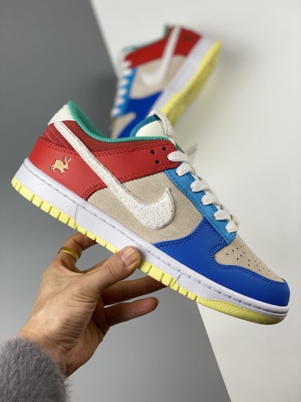 Dunk Low "year Of The Rabbit" Cream/blue/orange Fd4203-111 Men And Women Size From US 5.5 To US 11